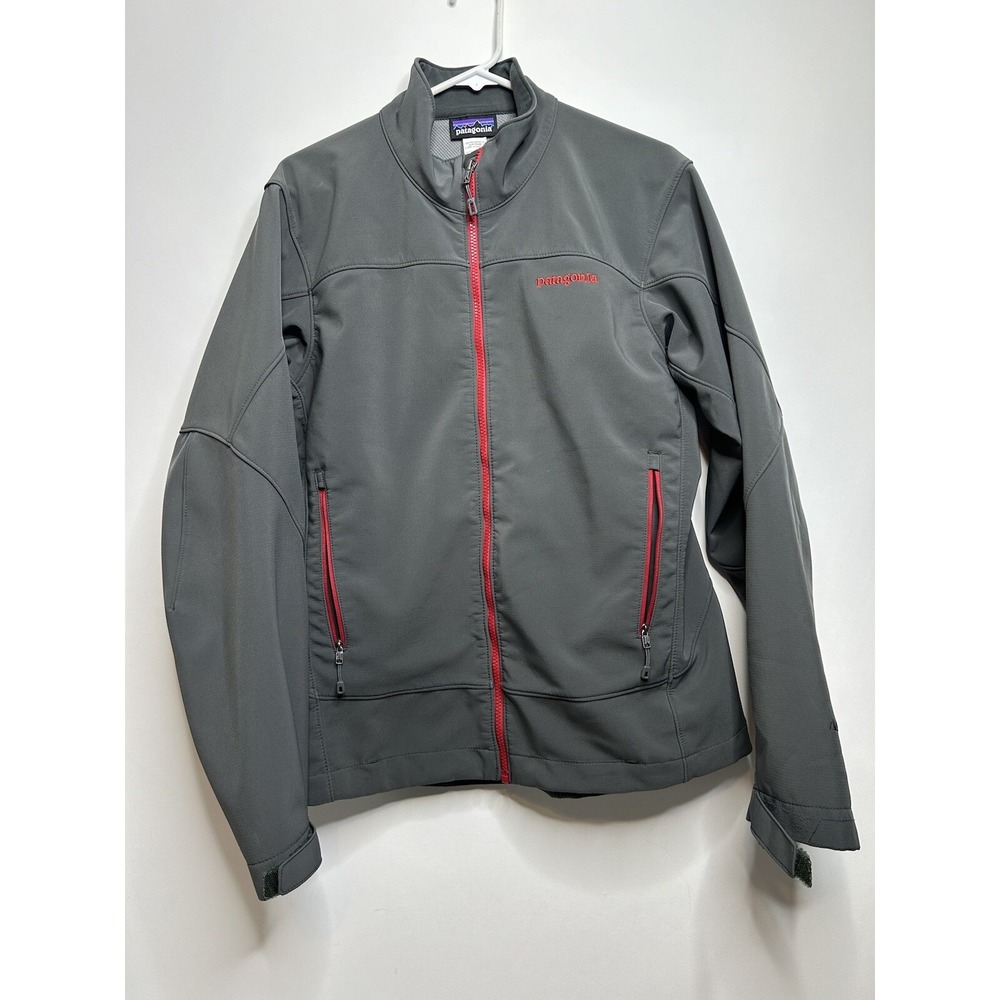 Patagonia Men Size M Grey Adze Long Sleeve Full Zip Jacket 83390 Damaged